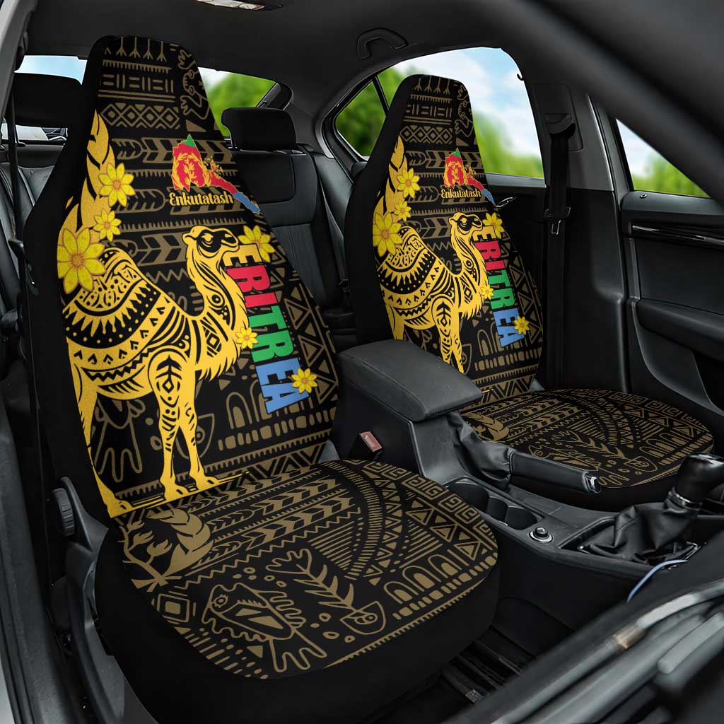 Enkutatash Eritrea New Year Car Seat Cover Eritrean Camel African Pattern - Wonder Print Shop