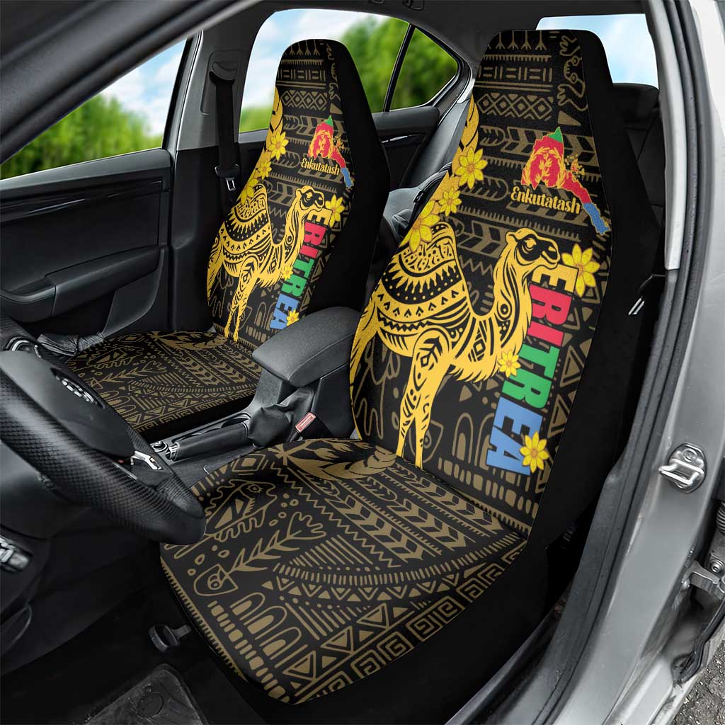 Enkutatash Eritrea New Year Car Seat Cover Eritrean Camel African Pattern - Wonder Print Shop