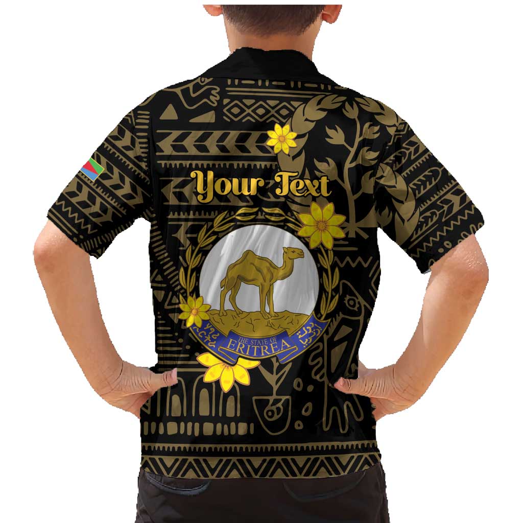 Enkutatash Eritrea New Year Family Matching Mermaid Dress and Hawaiian Shirt Eritrean Camel African Pattern - Wonder Print Shop