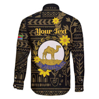 Enkutatash Eritrea New Year Family Matching Off The Shoulder Long Sleeve Dress and Hawaiian Shirt Eritrean Camel African Pattern - Wonder Print Shop