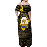 Enkutatash Eritrea New Year Family Matching Off Shoulder Maxi Dress and Hawaiian Shirt Eritrean Camel African Pattern - Wonder Print Shop