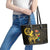Enkutatash Eritrea New Year Leather Tote Bag Eritrean Camel African Pattern - Wonder Print Shop