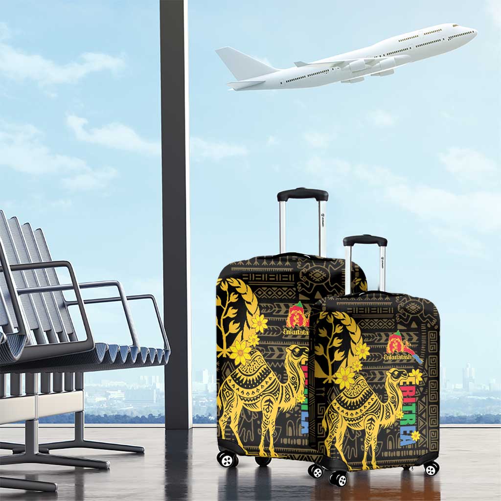 Enkutatash Eritrea New Year Luggage Cover Eritrean Camel African Pattern - Wonder Print Shop