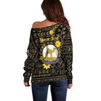 Enkutatash Eritrea New Year Off Shoulder Sweater Eritrean Camel African Pattern - Wonder Print Shop