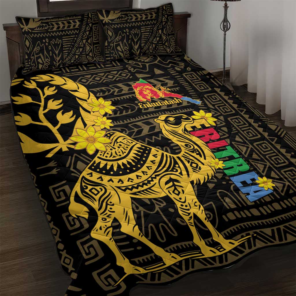 Enkutatash Eritrea New Year Quilt Bed Set Eritrean Camel African Pattern - Wonder Print Shop