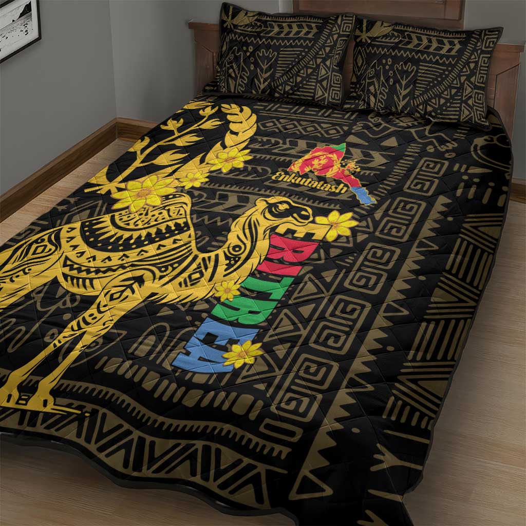 Enkutatash Eritrea New Year Quilt Bed Set Eritrean Camel African Pattern - Wonder Print Shop
