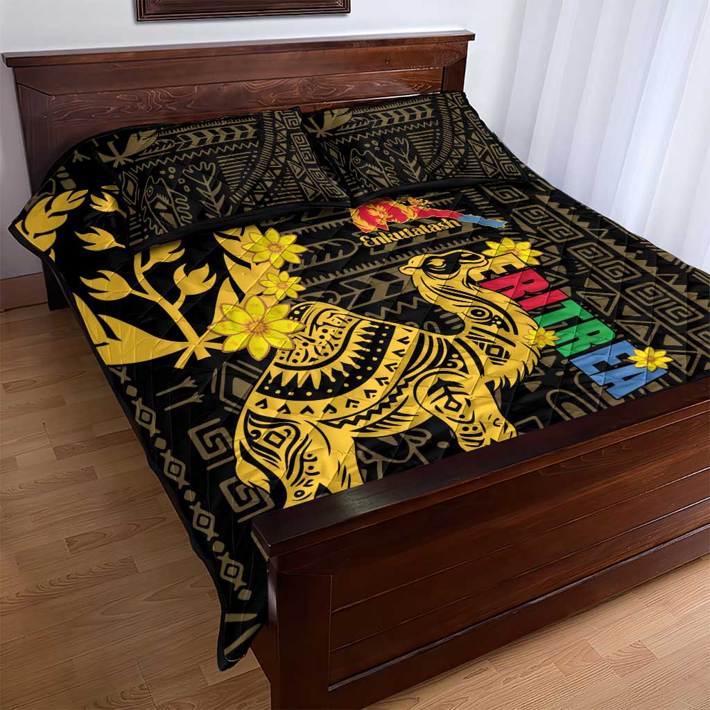 Enkutatash Eritrea New Year Quilt Bed Set Eritrean Camel African Pattern - Wonder Print Shop