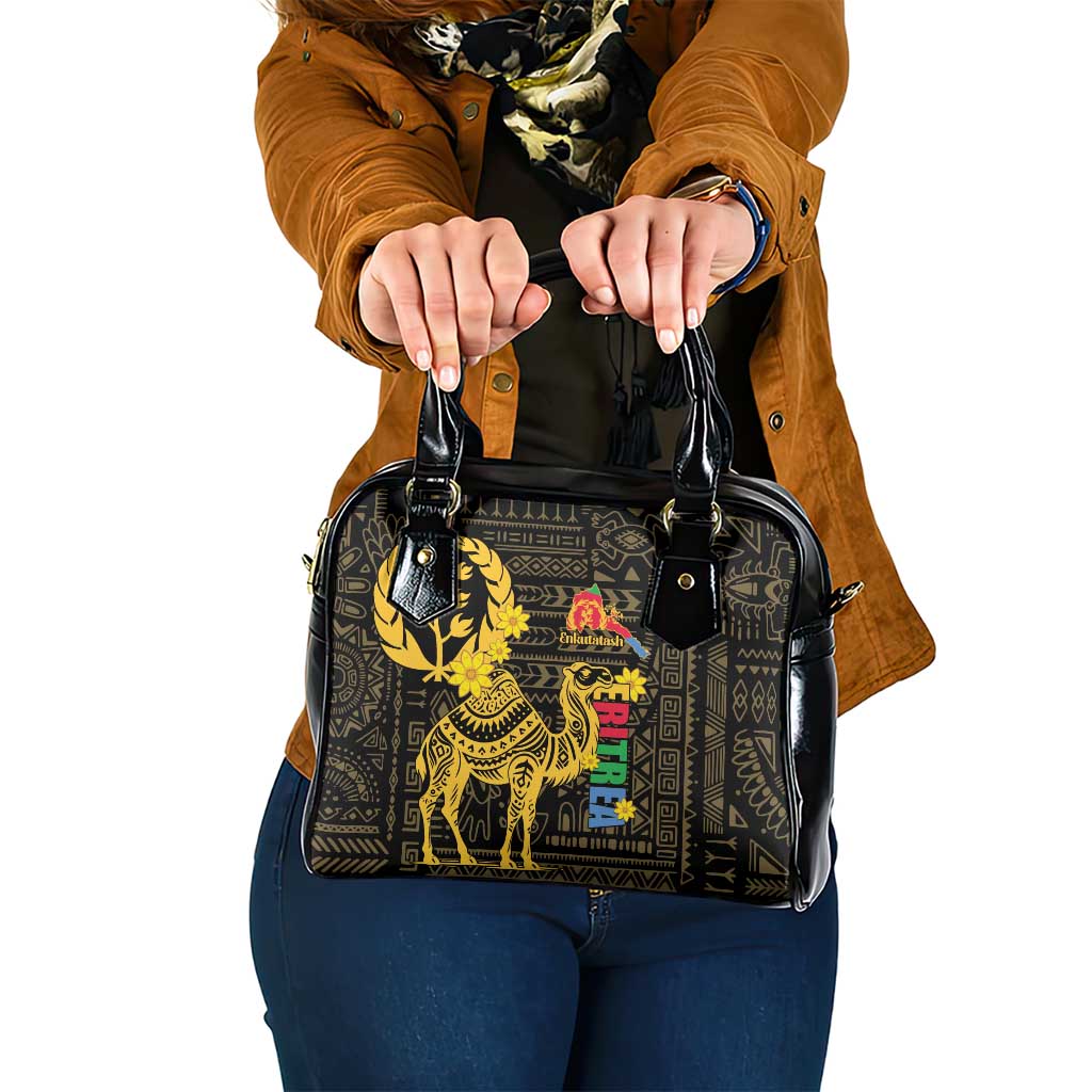 Enkutatash Eritrea New Year Shoulder Handbag Eritrean Camel African Pattern