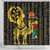 Enkutatash Eritrea New Year Shower Curtain Eritrean Camel African Pattern