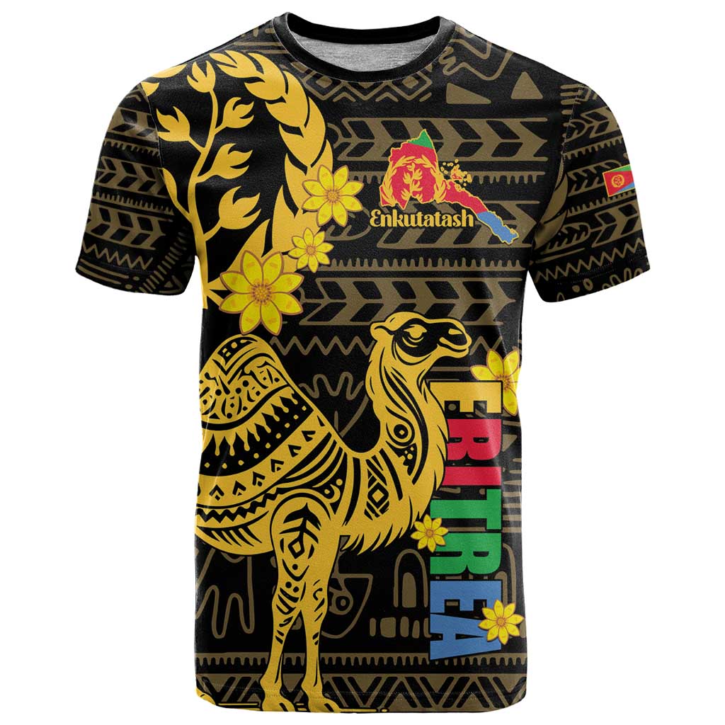 Enkutatash Eritrea New Year T Shirt Eritrean Camel African Pattern - Wonder Print Shop