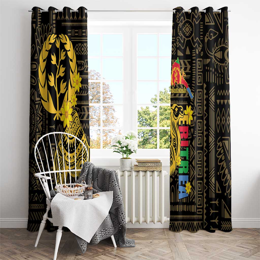 Enkutatash Eritrea New Year Window Curtain Eritrean Camel African Pattern - Wonder Print Shop