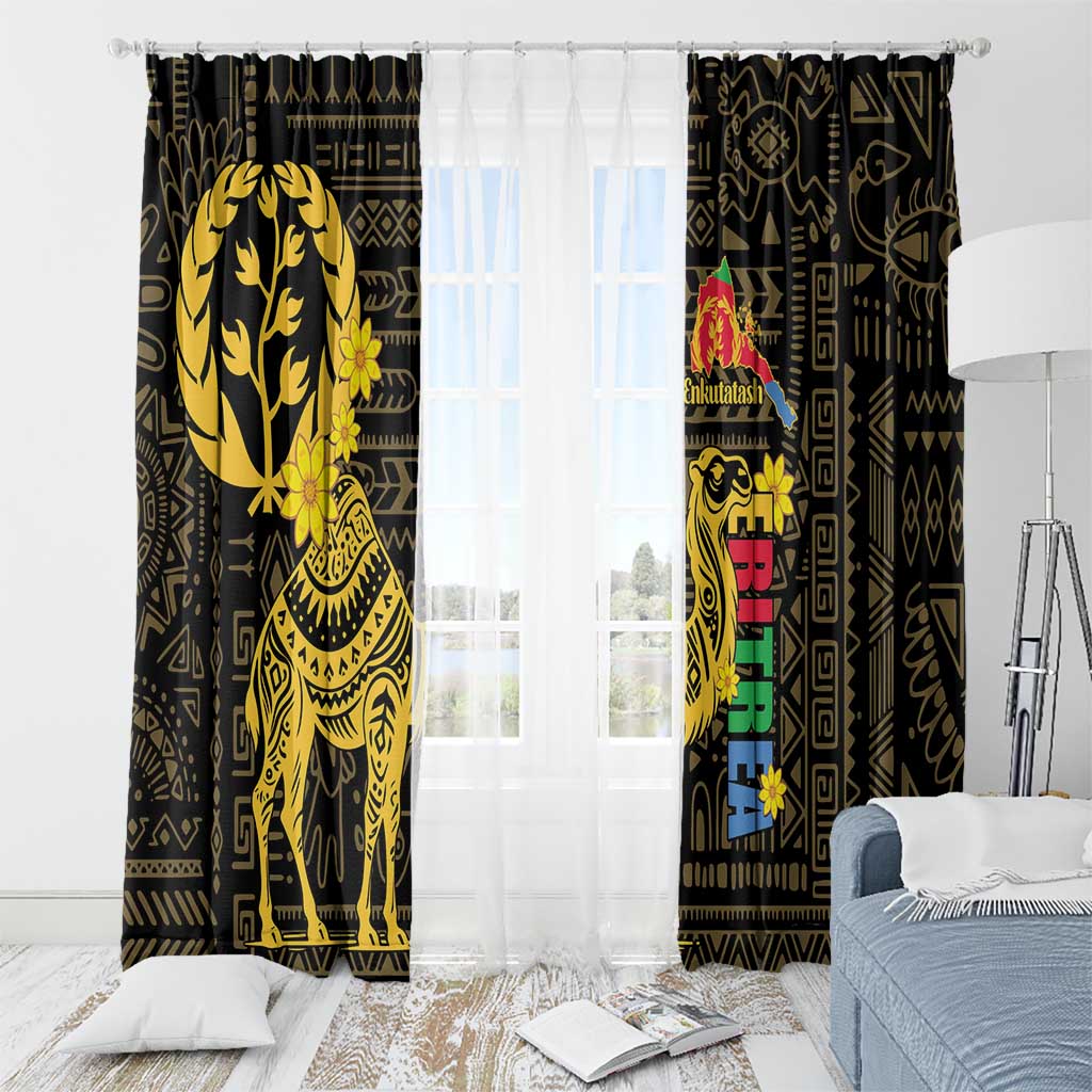 Enkutatash Eritrea New Year Window Curtain Eritrean Camel African Pattern - Wonder Print Shop