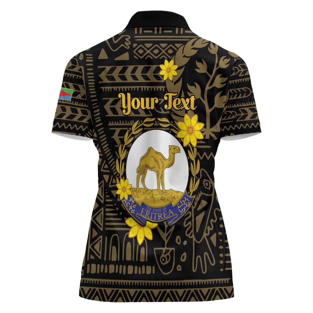 Enkutatash Eritrea New Year Women Polo Shirt Eritrean Camel African Pattern - Wonder Print Shop