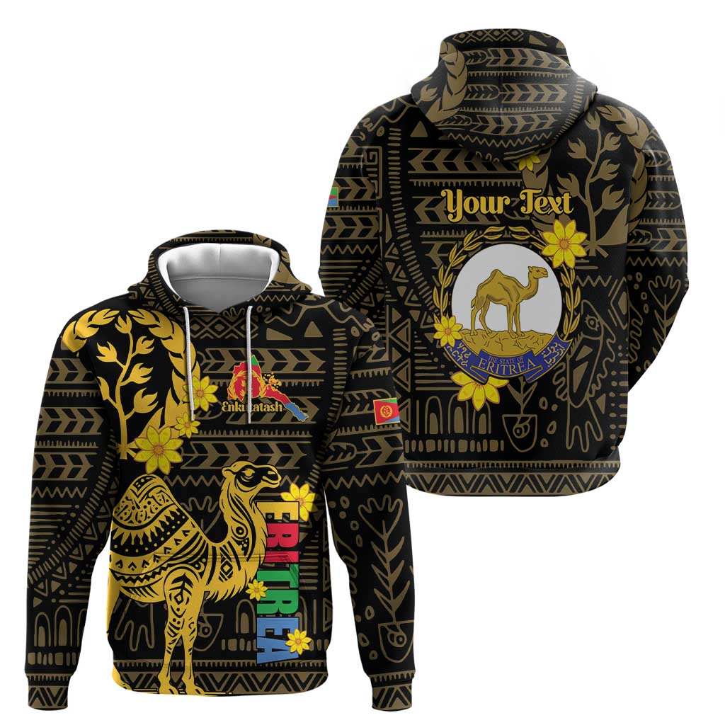Enkutatash Eritrea New Year Zip Hoodie Eritrean Camel African Pattern - Wonder Print Shop