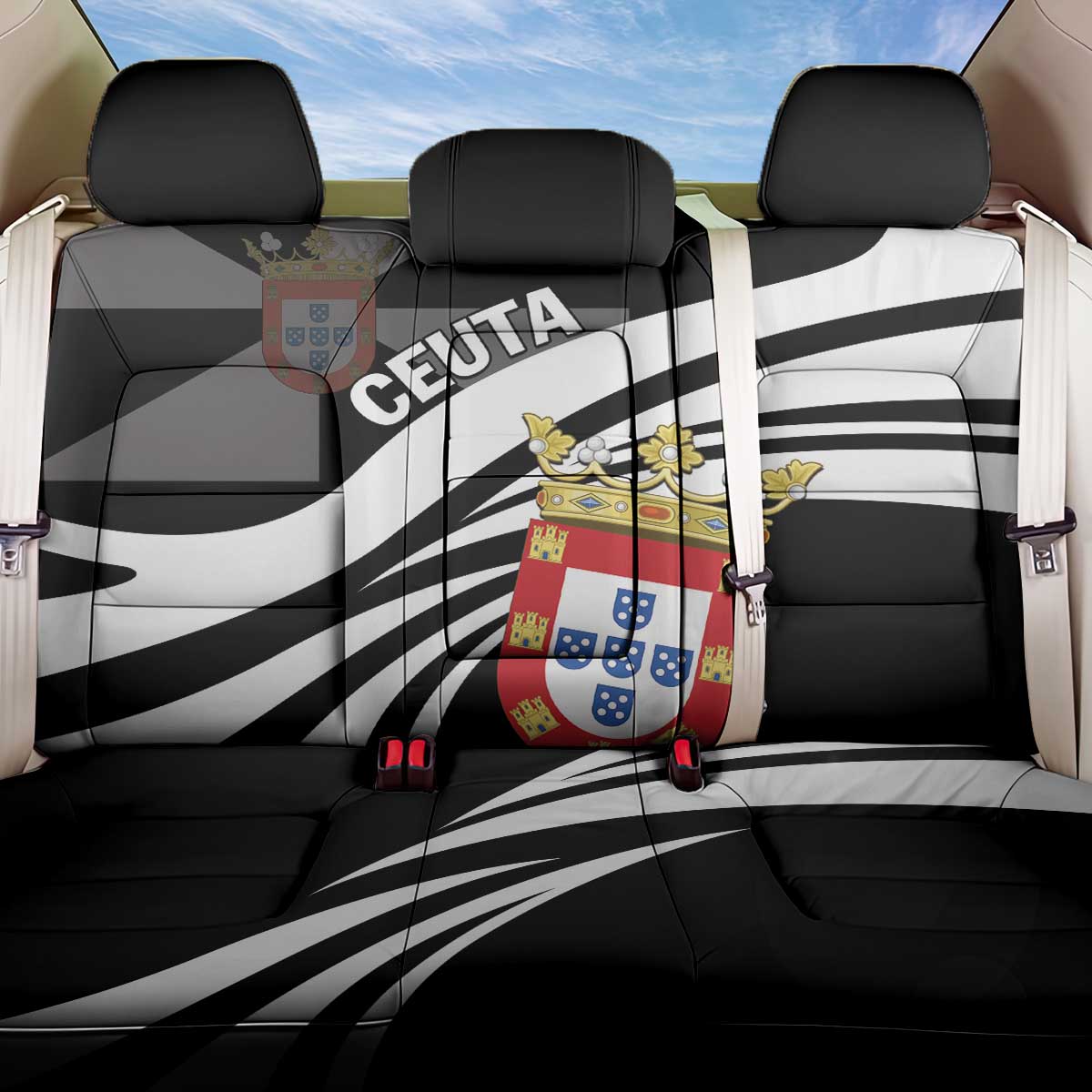 Ceuta Day Back Car Seat Cover Dia de Ceuta 2024 - Wonder Print Shop