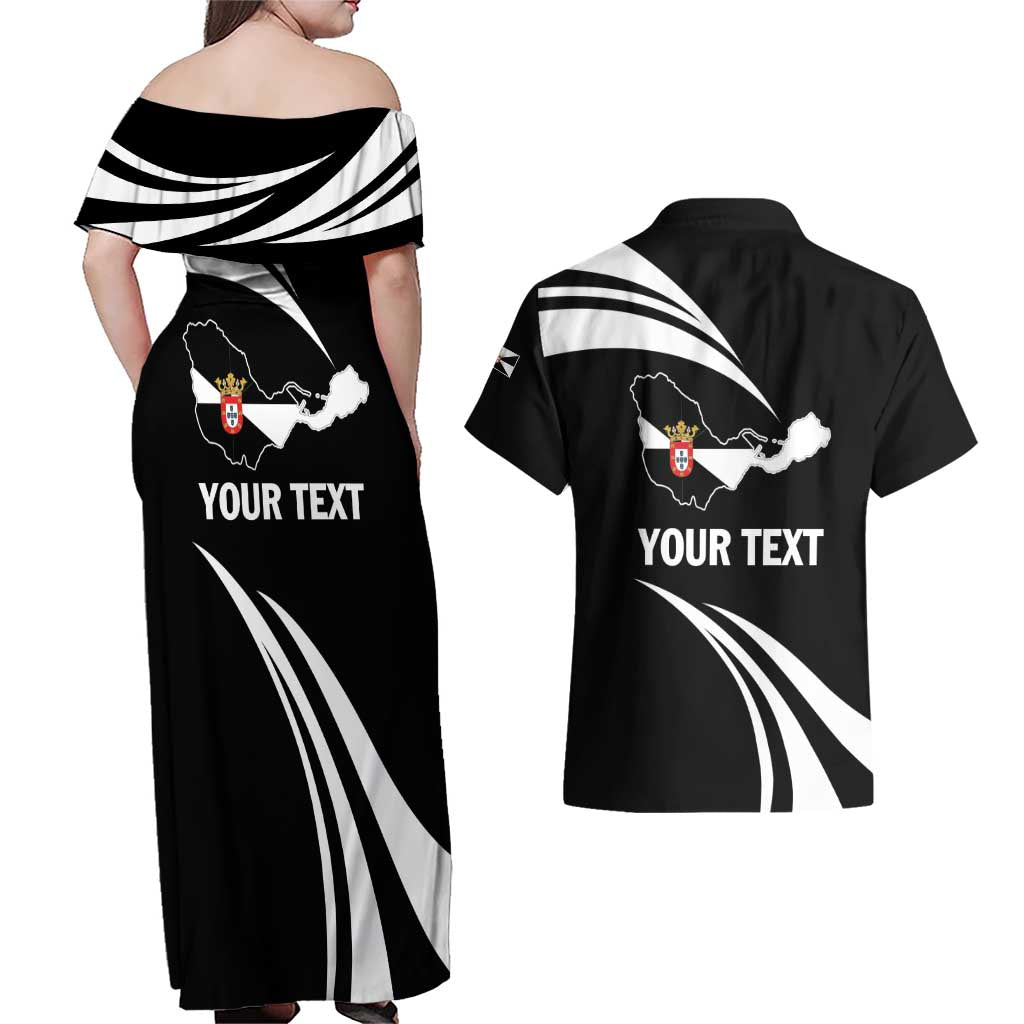 Ceuta Day Couples Matching Off Shoulder Maxi Dress and Hawaiian Shirt Dia de Ceuta 2024 - Wonder Print Shop