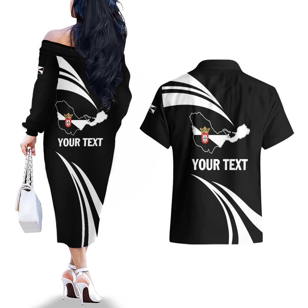 Ceuta Day Couples Matching Off The Shoulder Long Sleeve Dress and Hawaiian Shirt Dia de Ceuta 2024 - Wonder Print Shop