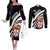 Ceuta Day Couples Matching Off The Shoulder Long Sleeve Dress and Long Sleeve Button Shirt Dia de Ceuta 2024