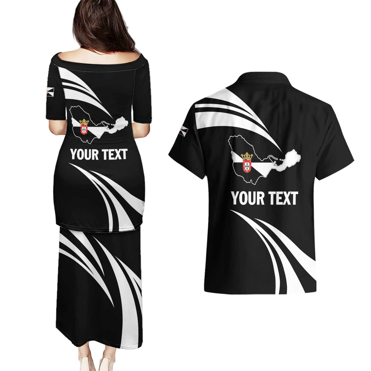 Ceuta Day Couples Matching Puletasi and Hawaiian Shirt Dia de Ceuta 2024 - Wonder Print Shop