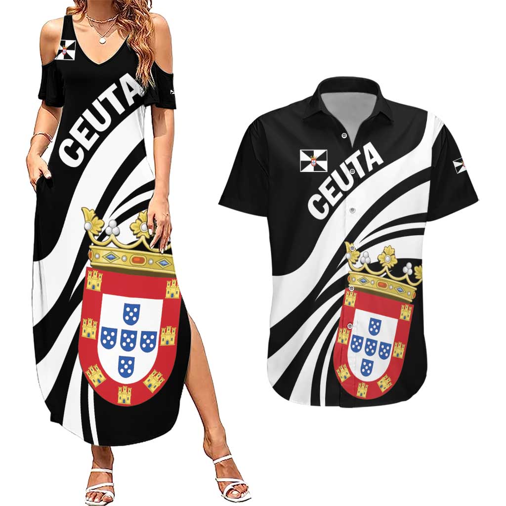 Ceuta Day Couples Matching Summer Maxi Dress and Hawaiian Shirt Dia de Ceuta 2024 - Wonder Print Shop