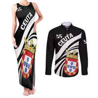 Ceuta Day Couples Matching Tank Maxi Dress and Long Sleeve Button Shirt Dia de Ceuta 2024 - Wonder Print Shop