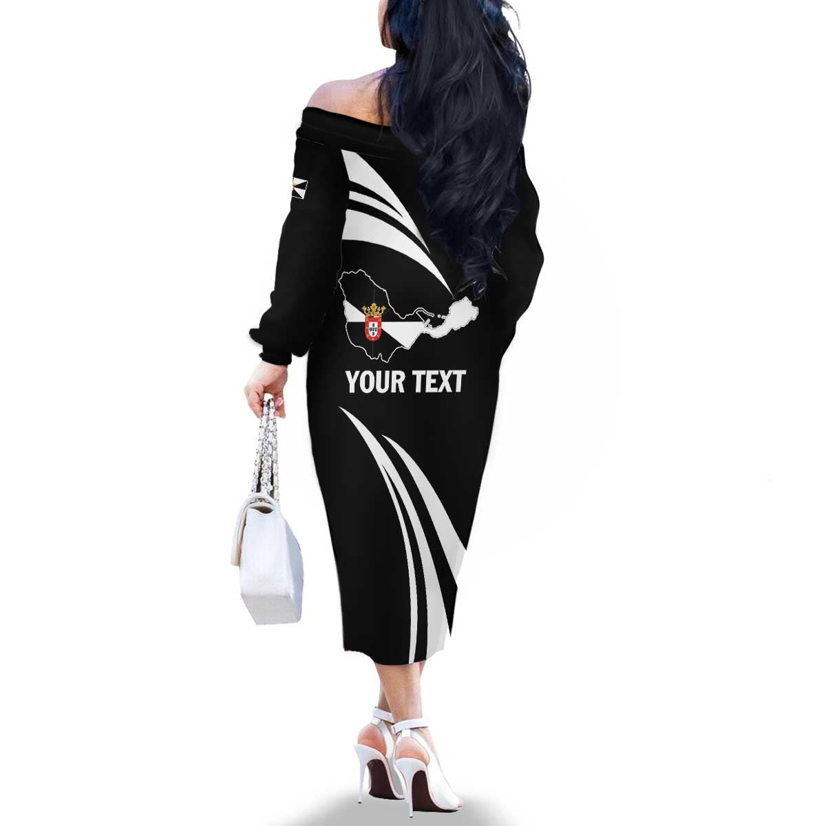 Ceuta Day Family Matching Off The Shoulder Long Sleeve Dress and Hawaiian Shirt Dia de Ceuta 2024 - Wonder Print Shop