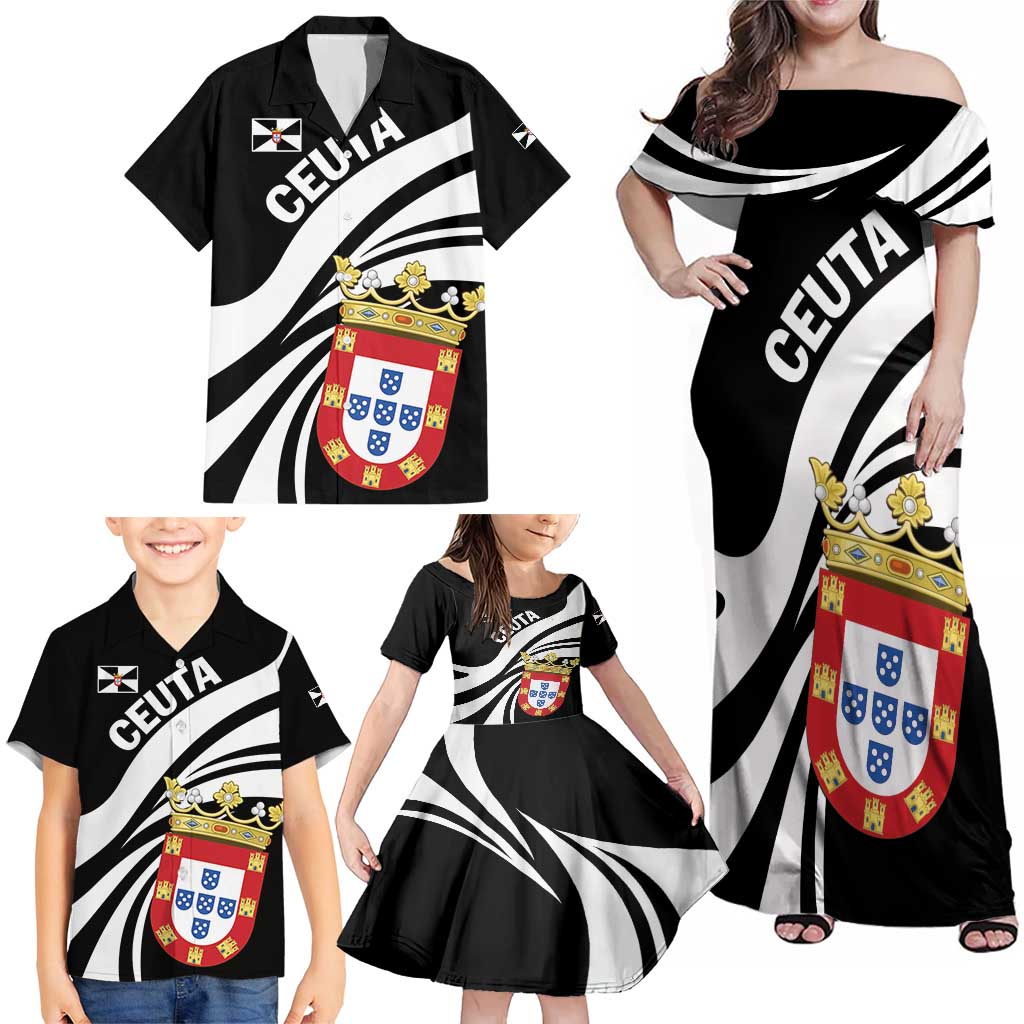 Ceuta Day Family Matching Off Shoulder Maxi Dress and Hawaiian Shirt Dia de Ceuta 2024 - Wonder Print Shop