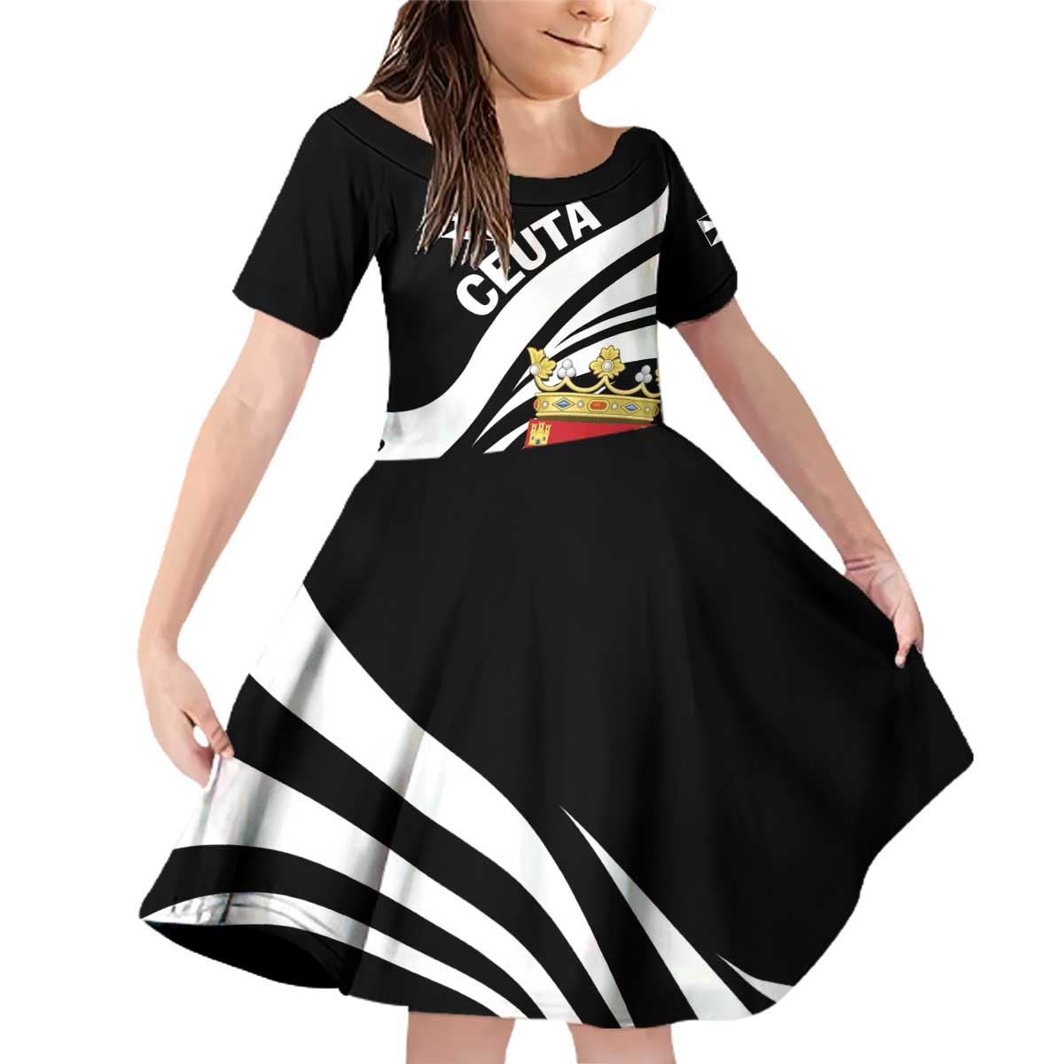 Ceuta Day Family Matching Off Shoulder Short Dress and Hawaiian Shirt Dia de Ceuta 2024 - Wonder Print Shop