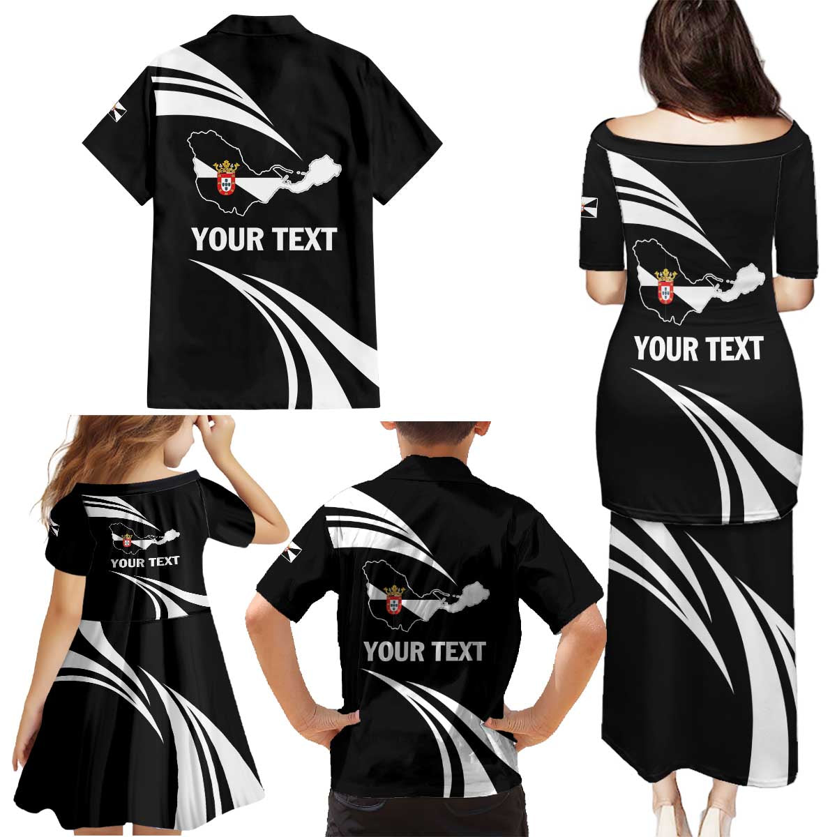 Ceuta Day Family Matching Puletasi and Hawaiian Shirt Dia de Ceuta 2024 - Wonder Print Shop