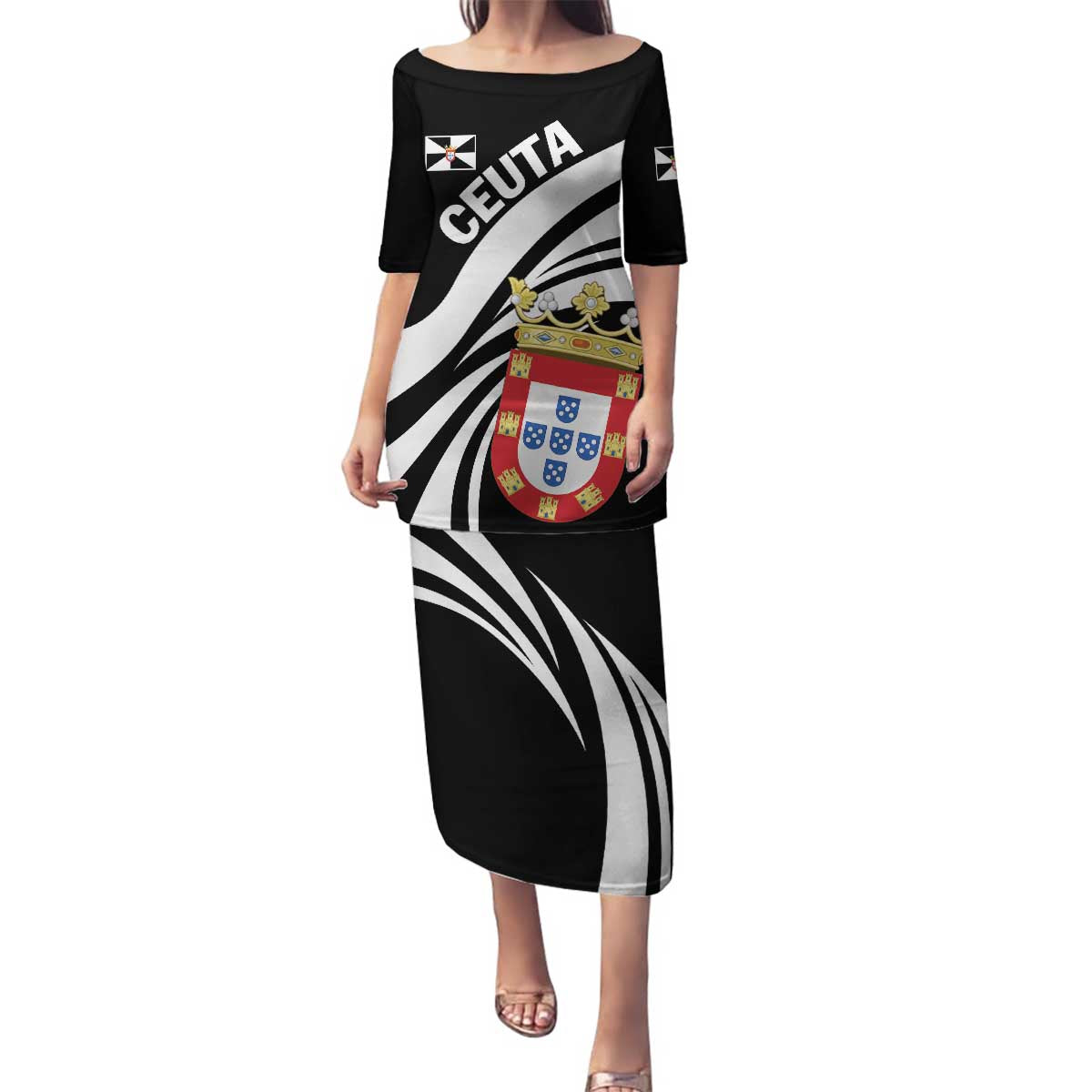 Ceuta Day Family Matching Puletasi and Hawaiian Shirt Dia de Ceuta 2024 - Wonder Print Shop