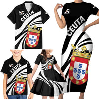 Ceuta Day Family Matching Short Sleeve Bodycon Dress and Hawaiian Shirt Dia de Ceuta 2024 - Wonder Print Shop