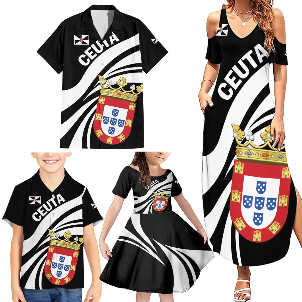 Ceuta Day Family Matching Summer Maxi Dress and Hawaiian Shirt Dia de Ceuta 2024 - Wonder Print Shop