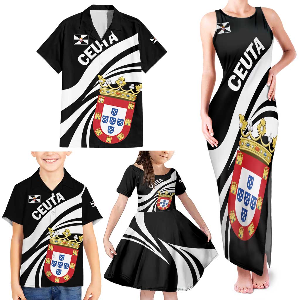 Ceuta Day Family Matching Tank Maxi Dress and Hawaiian Shirt Dia de Ceuta 2024 - Wonder Print Shop