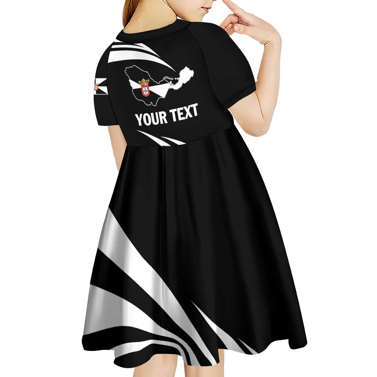 Ceuta Day Kid Short Sleeve Dress Dia de Ceuta 2024 - Wonder Print Shop