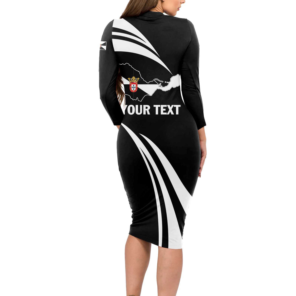 Ceuta Day Long Sleeve Bodycon Dress Dia de Ceuta 2024 - Wonder Print Shop