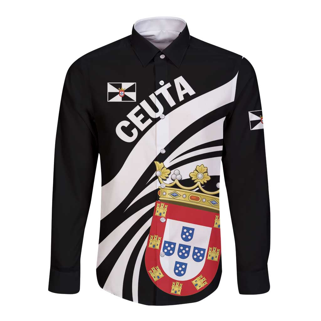 Ceuta Day Long Sleeve Button Shirt Dia de Ceuta 2024 - Wonder Print Shop