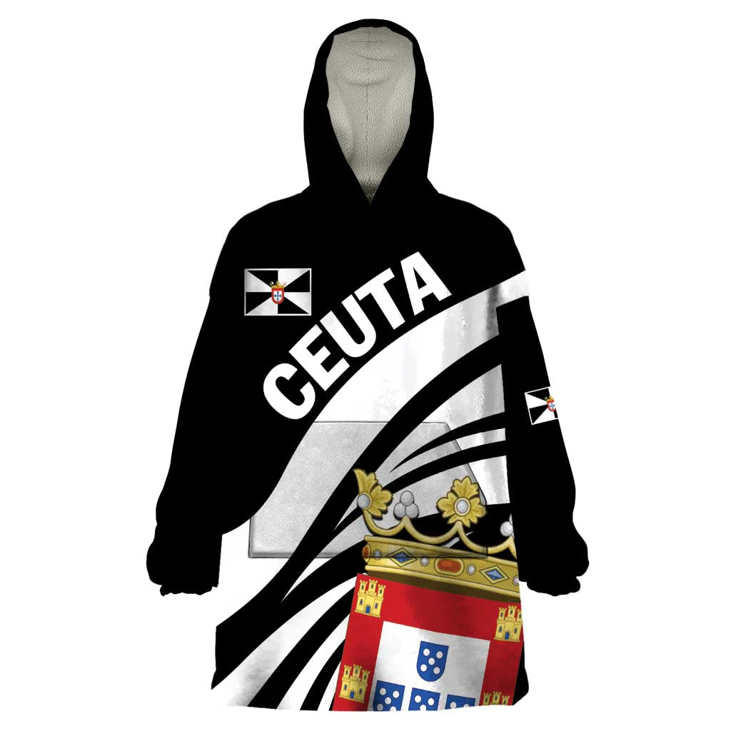 Ceuta Day Wearable Blanket Hoodie Dia de Ceuta 2024 - Wonder Print Shop