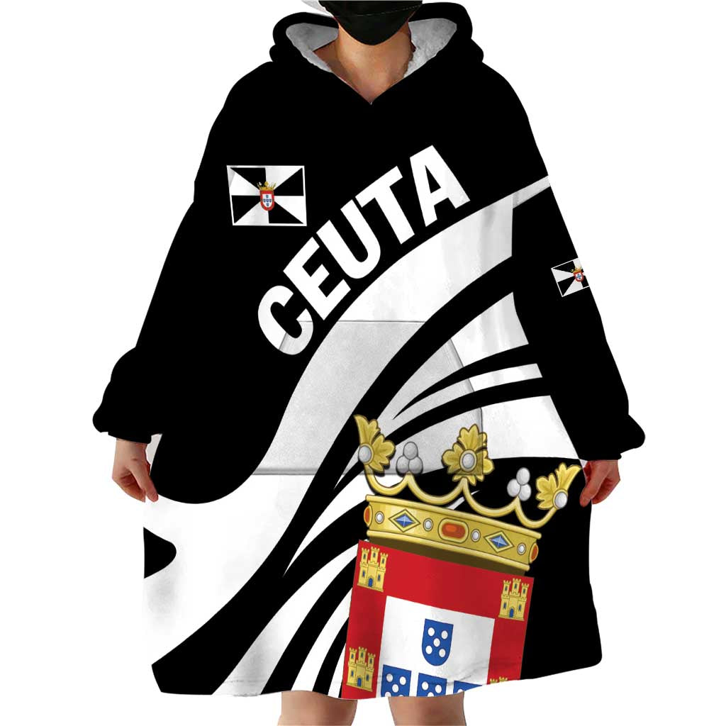 Ceuta Day Wearable Blanket Hoodie Dia de Ceuta 2024 - Wonder Print Shop