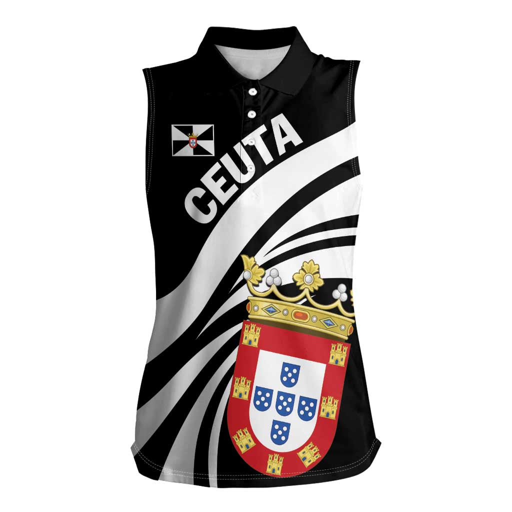 Ceuta Day Women Sleeveless Polo Shirt Dia de Ceuta 2024 - Wonder Print Shop