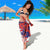 Costa Rica Sarong Coat of Arms Hibiscus Pattern - Wonder Print Shop