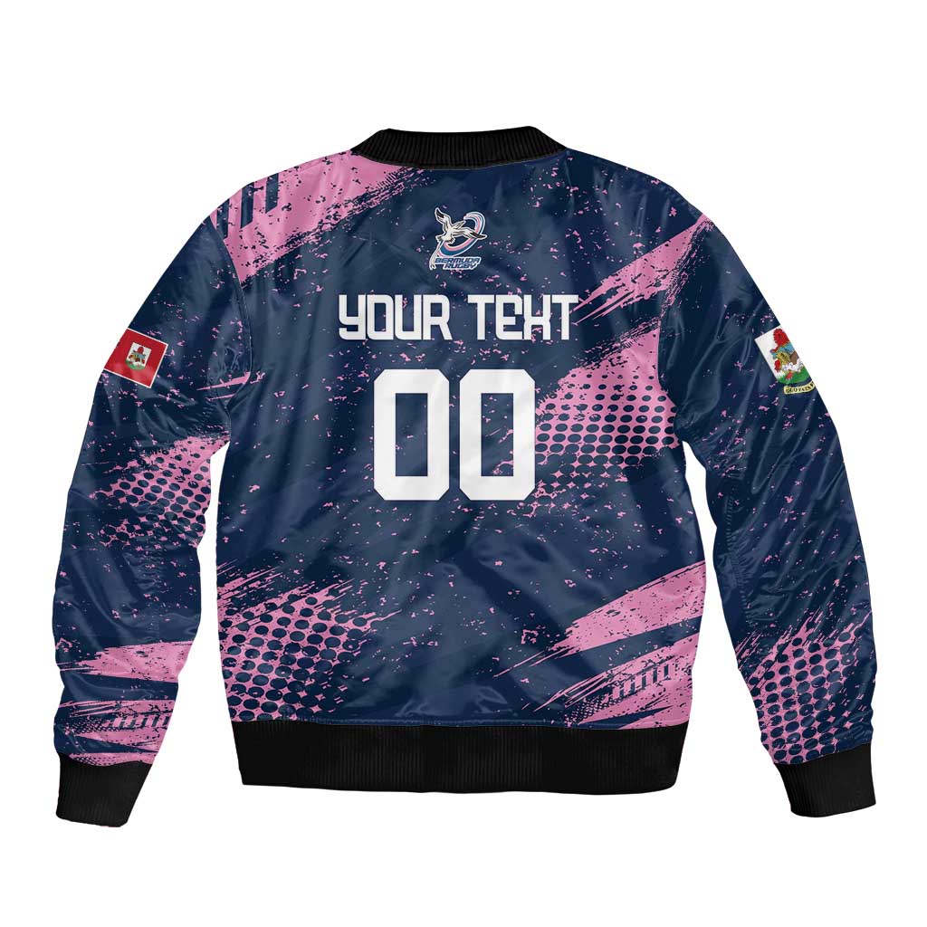 Custom Rugby Bermuda Bomber Jacket Our Team Go Champions - Wonder Print Shop