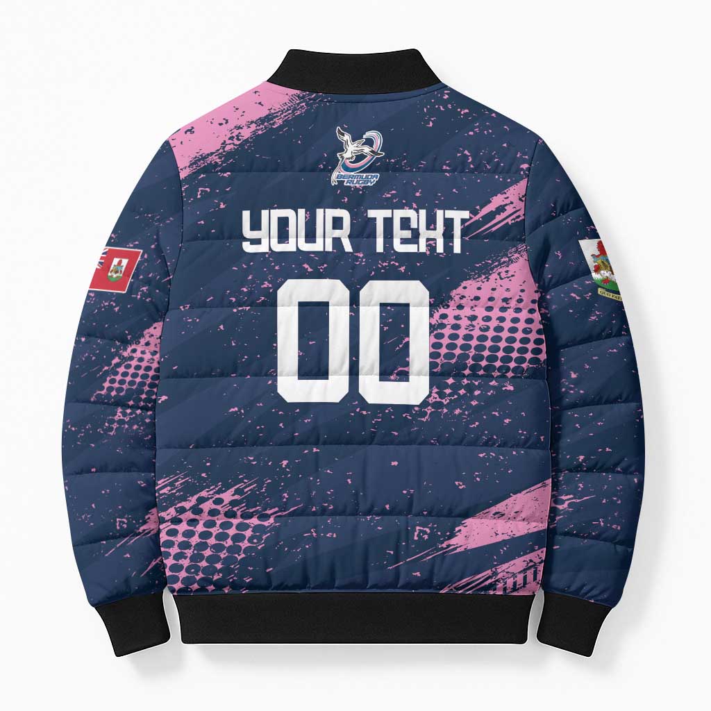 Custom Rugby Bermuda Bomber Puffer Jacket Our Team Go Champions - Wonder Print Shop