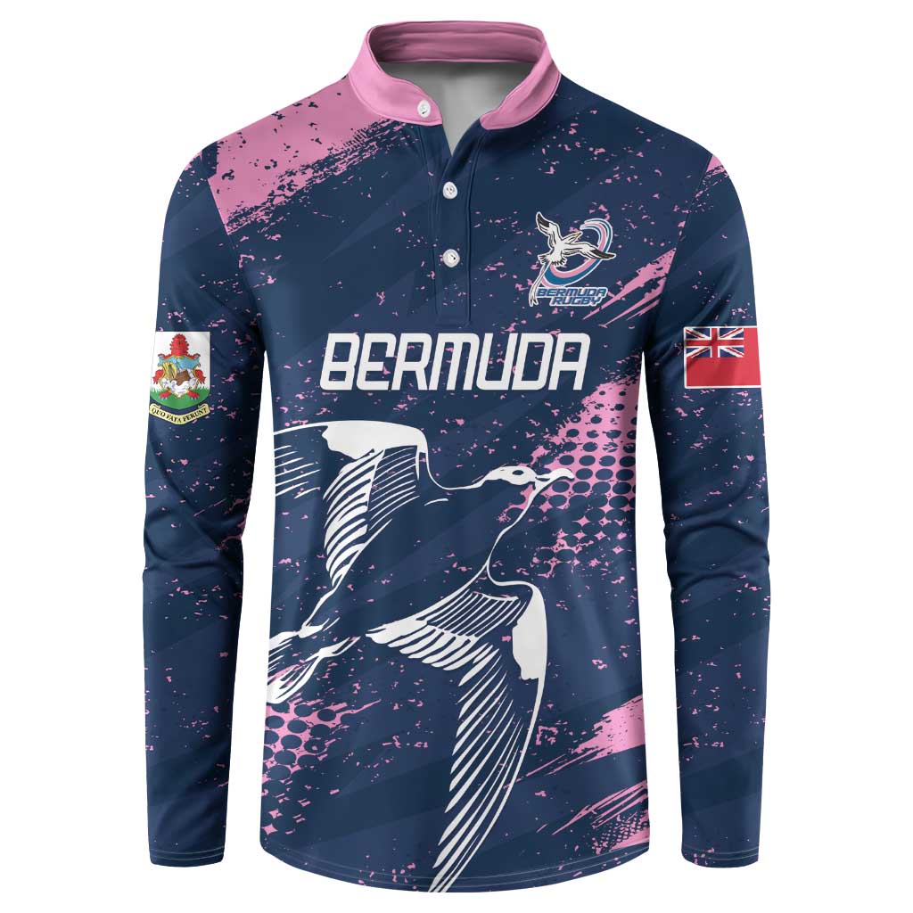 Custom Rugby Bermuda Button Sweatshirt Our Team Go Champions - Wonder Print Shop