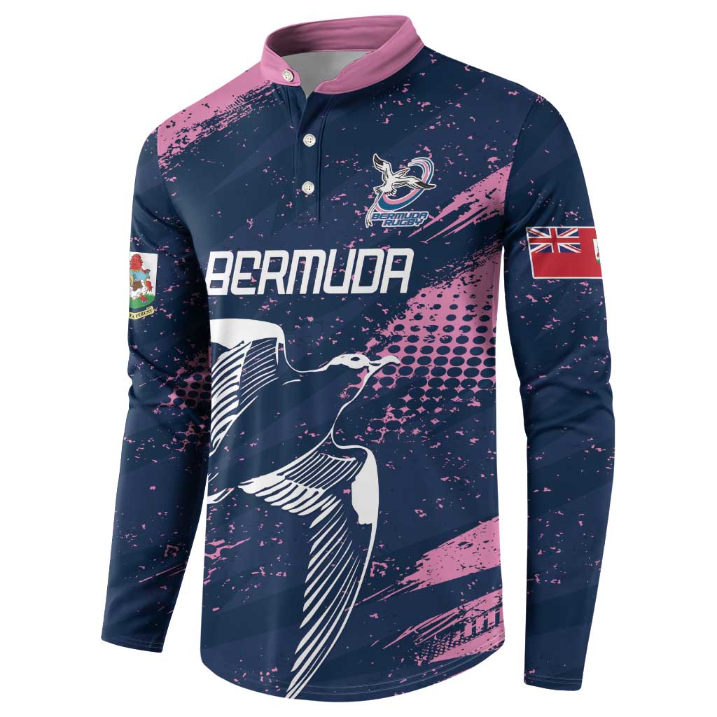 Custom Rugby Bermuda Button Sweatshirt Our Team Go Champions - Wonder Print Shop