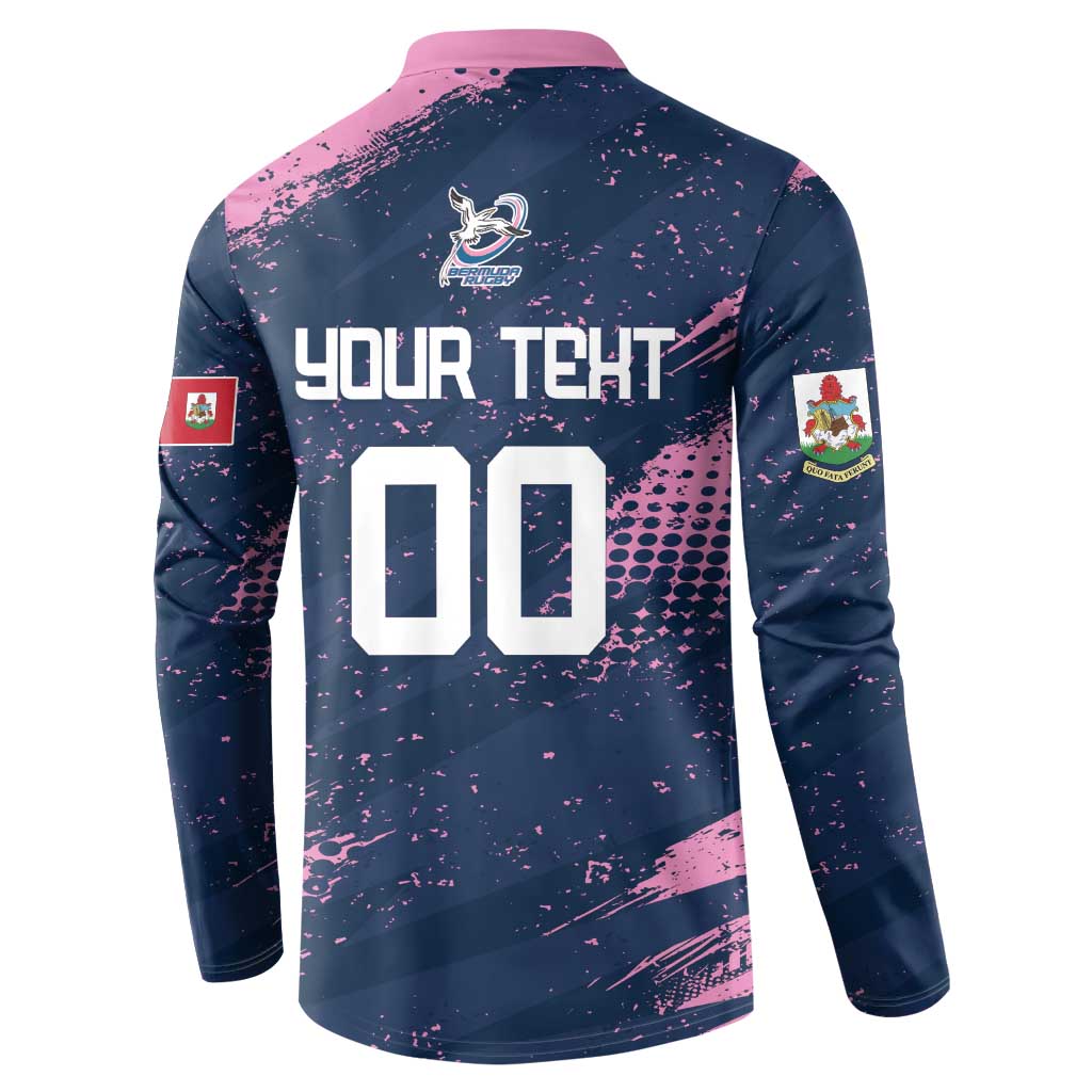 Custom Rugby Bermuda Button Sweatshirt Our Team Go Champions - Wonder Print Shop