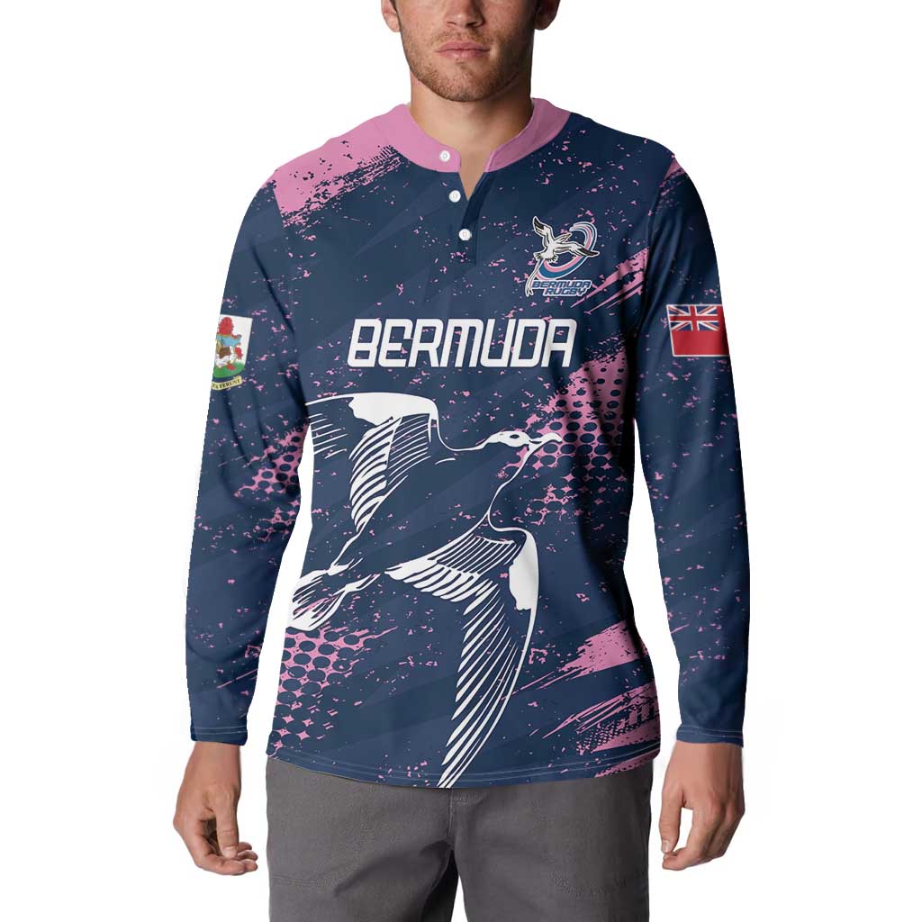 Custom Rugby Bermuda Button Sweatshirt Our Team Go Champions - Wonder Print Shop