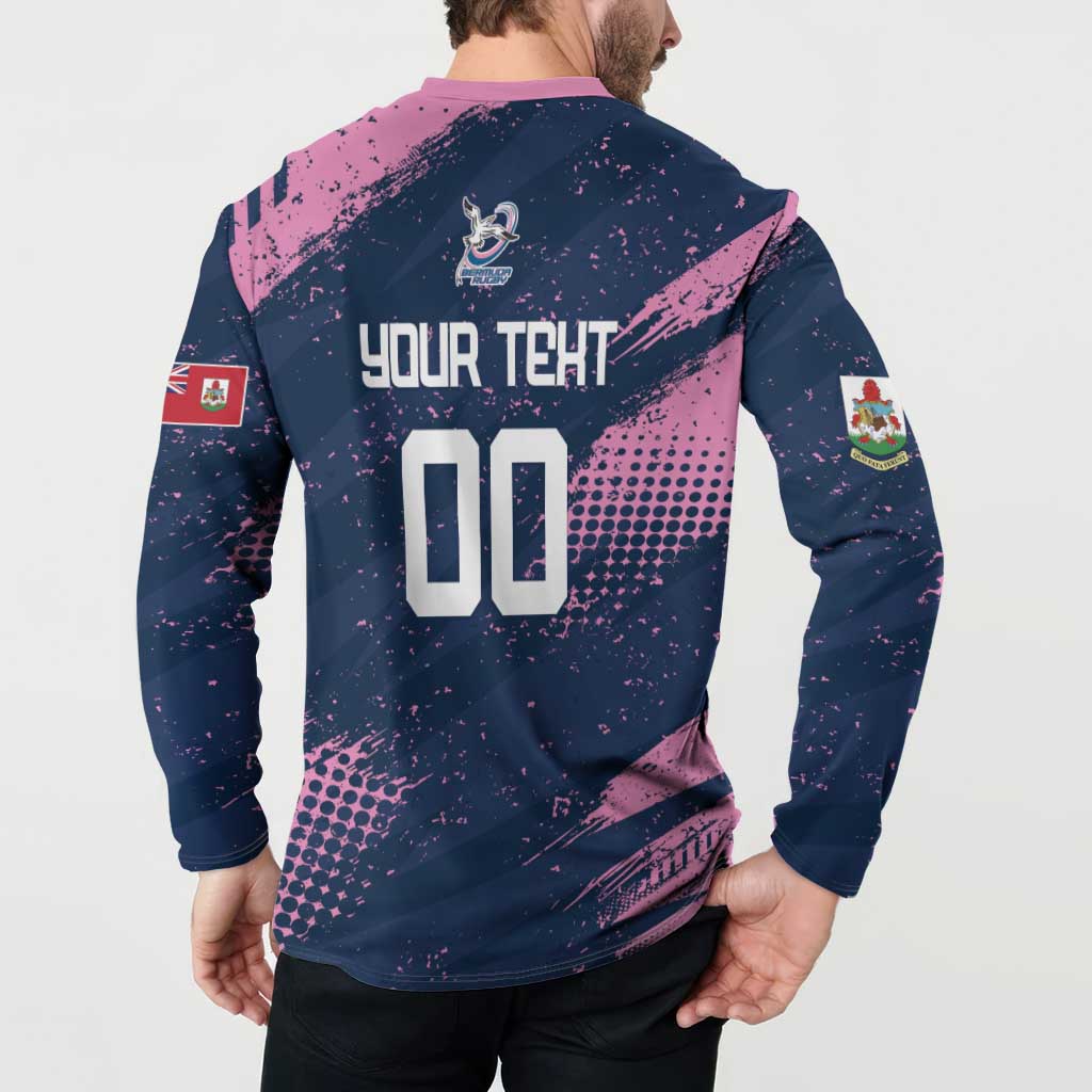 Custom Rugby Bermuda Button Sweatshirt Our Team Go Champions - Wonder Print Shop