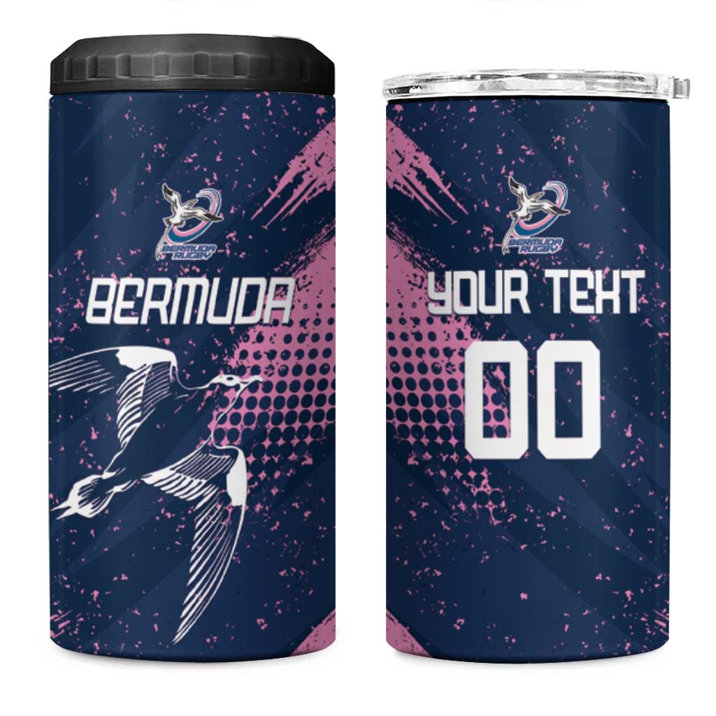 Custom Rugby Bermuda 4 in 1 Can Cooler Tumbler Our Team Go Champions - Wonder Print Shop