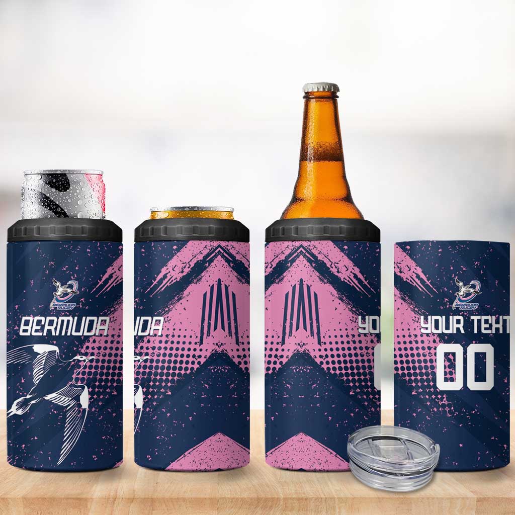 Custom Rugby Bermuda 4 in 1 Can Cooler Tumbler Our Team Go Champions - Wonder Print Shop