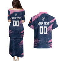 Custom Rugby Bermuda Couples Matching Puletasi and Hawaiian Shirt Our Team Go Champions - Wonder Print Shop